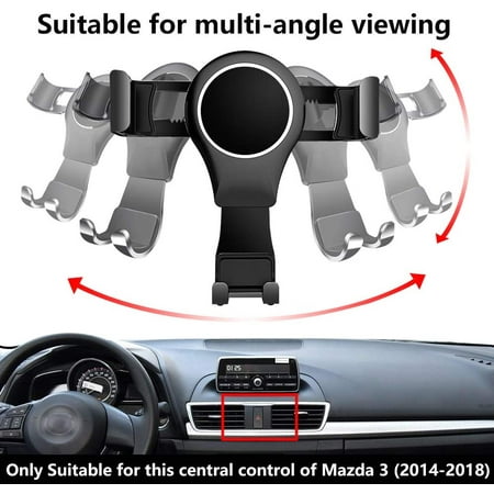 LUNQIN Car Phone Holder for Mazda 3 2014-2018 Auto Accessories Navigation Bracket Interior Decoration Mobile Cell Phone Mount LUNQIN Car Phone Holder for Mazda 3 2014-2018 Auto Accessories Navigation Bracket Interior Decoration Mobile Cell Phone Mount